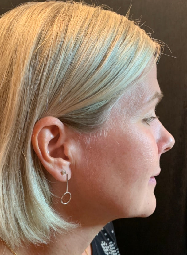 Simple Elegant Sterling Wire studs